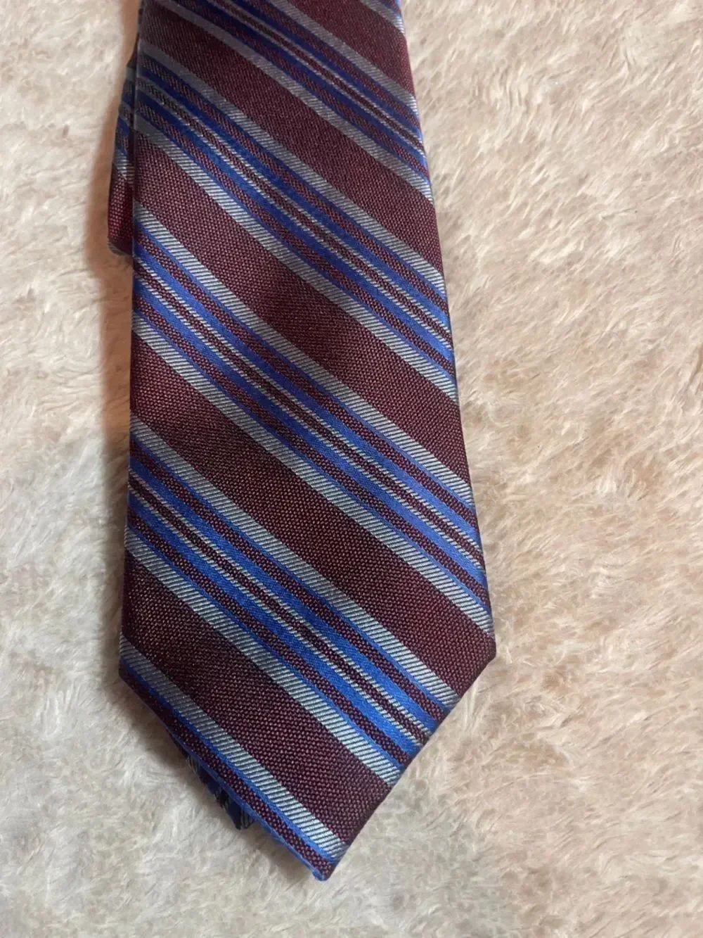 Joseph Abboud Tie with Blue Diagonal Stripes NWT